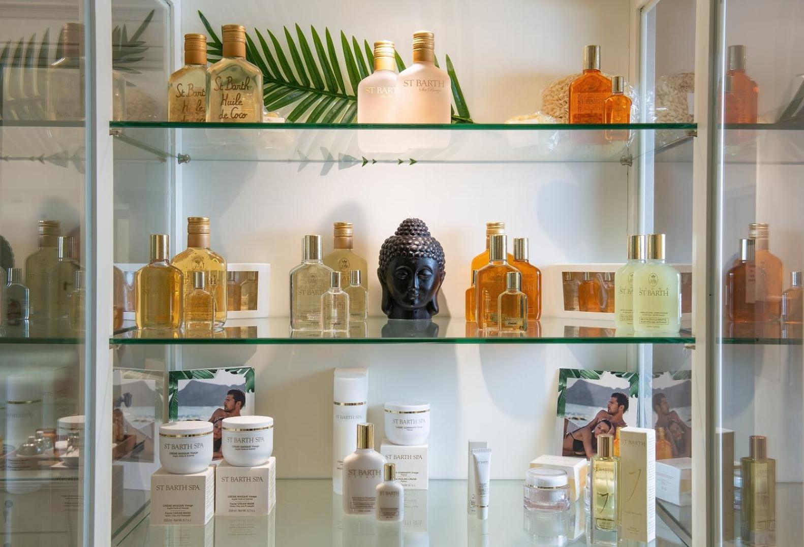 Mitsis Selection Alila Faliraki Exterior foto A display of spa products